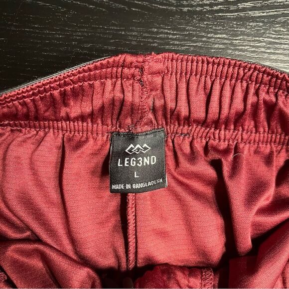 Leg3nd Men’s Shorts Size Large Color Wine EUC - Picture 4 of 11